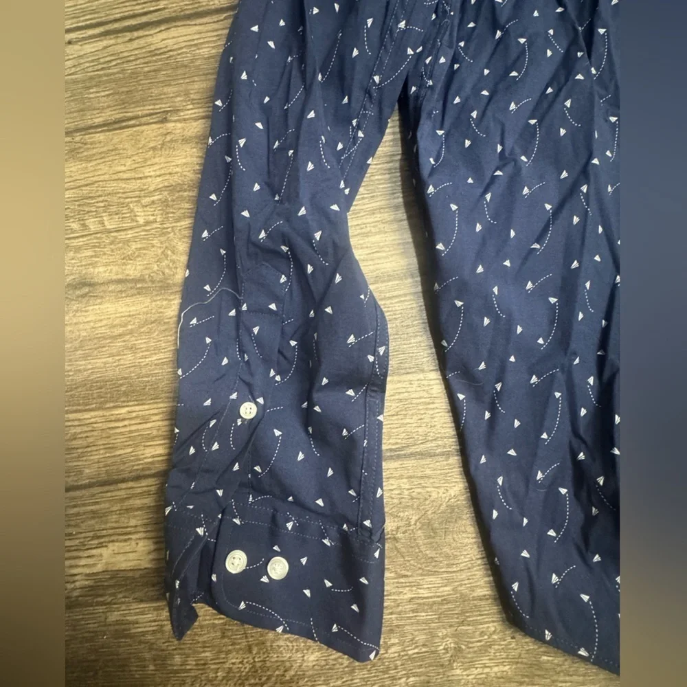 Club Room Dark Blue Shirt with White Design